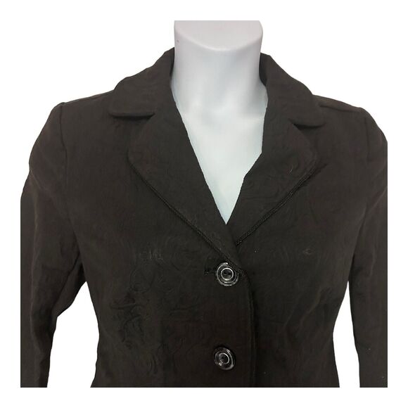 Monroe & Main Jacquard Business Office Dinner Party Anna Suit Blazer Skirt Set - Picture 11 of 16